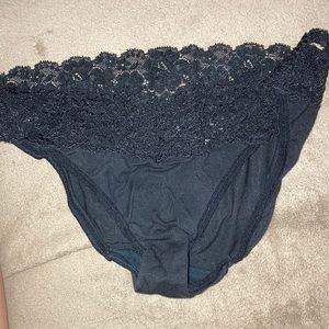 Black lace underwear